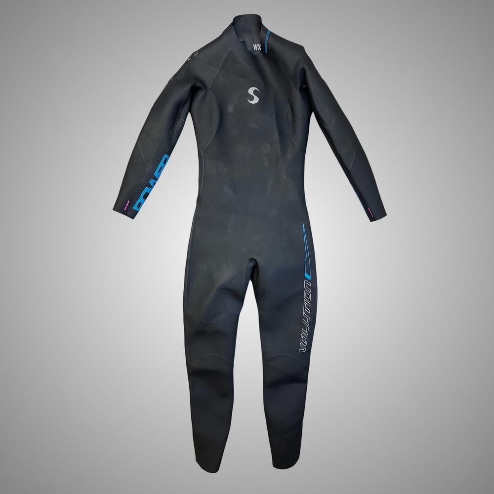 Synergy Volution Wetsuit Womens W XL Black 3/2mm Fair Full Sleeve Triathlon Suit